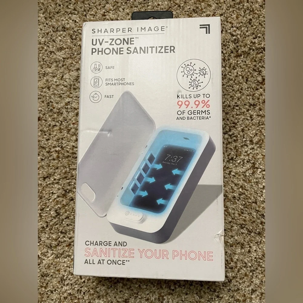 Sharper Image Phone Sanitizer UV-Zone NIB